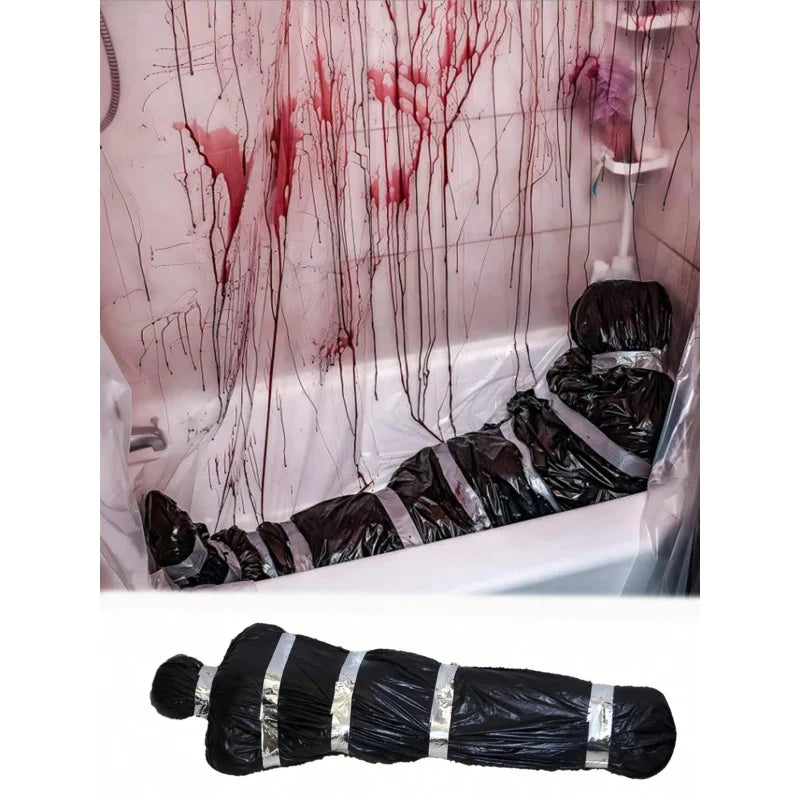 Hanging Corpse Prop Bag, Scary Halloween Decoration, Haunted House Decor, Outdoor Halloween Clearance, Realistic Fake Body