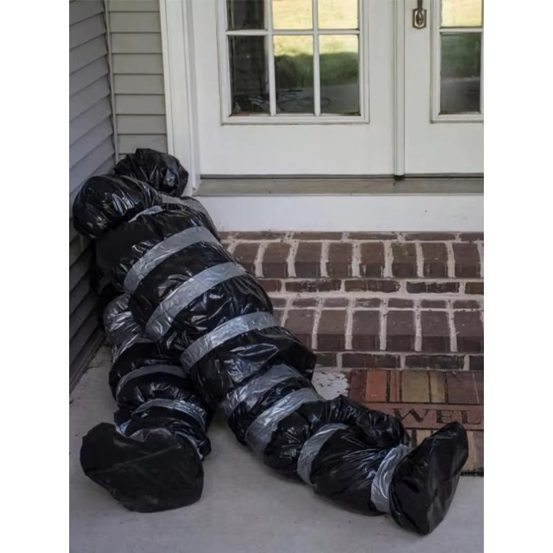 Hanging Corpse Prop Bag, Scary Halloween Decoration, Haunted House Decor, Outdoor Halloween Clearance, Realistic Fake Body