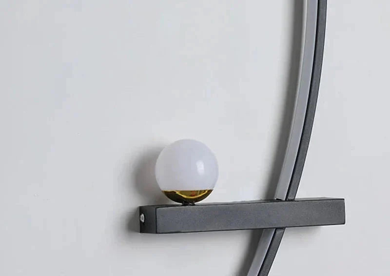 Modern LED Wall Lamp – Minimalist Art Design for Bedroom, Living Room, and Bathroom, Gold/Black