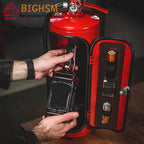 Mini Bar Wine Cabinet Fire Extinguisher Shape Wine Cabinet Storage Decoration Crafts Decor Liquor Storage Box Fireman'S Gifts