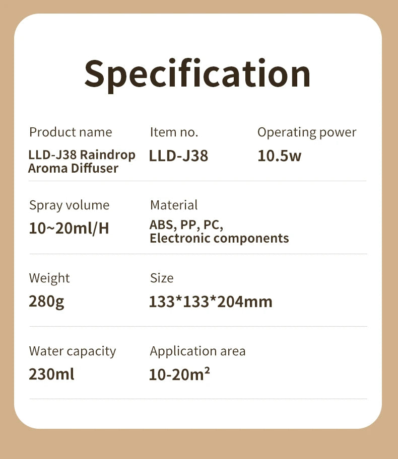 Mushroom Rain Humidifier