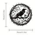 Gothic Artwork, Metal Raven Wall Art, Birds on Branch Wall Decor, Gothic Raven, Metal Crow Wall Sign,Iron Art, Wall Decoration