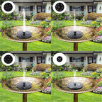 Solar Floating Water Fountain Bird Bath Fountain Pump Pond Decoration Solar Powered Fountain Water Pump for Garden and Patio